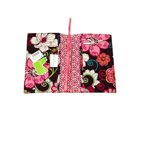 Vera Bradley Paperback Cover Mod Floral Pink Cotton Book Protector - Picture 5 of 8